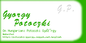 gyorgy potoczki business card